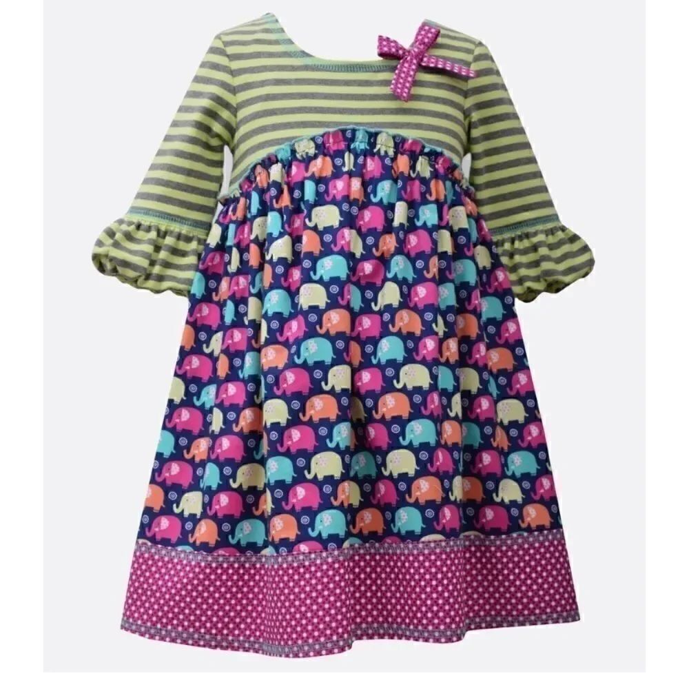 Bonnie Jean Nellie Elephant Dress 18 Months